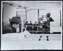 Load image into Gallery viewer, (2) c1970 Large Type 1 Photo Heavyweight Boxer George Chuvalo Training Fighter
