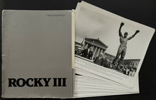 Load image into Gallery viewer, 1982 Rocky III Studio Press Kit + Photo Lot Original Movie Studio Portfolio
