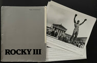 1982 Rocky III Studio Press Kit + Photo Lot Original Movie Studio Portfolio