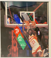 1994 Original Artwork for NBA Basketball Program Dominique Wilkins Atlanta Hawks