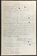 1921 Sir Montagu Allan Signed Share Certificate Front + Back Hockey Allan Cup