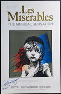 Les Miserables Poster Autographed Signed Michael Burgess Toronto Royal Alexandra