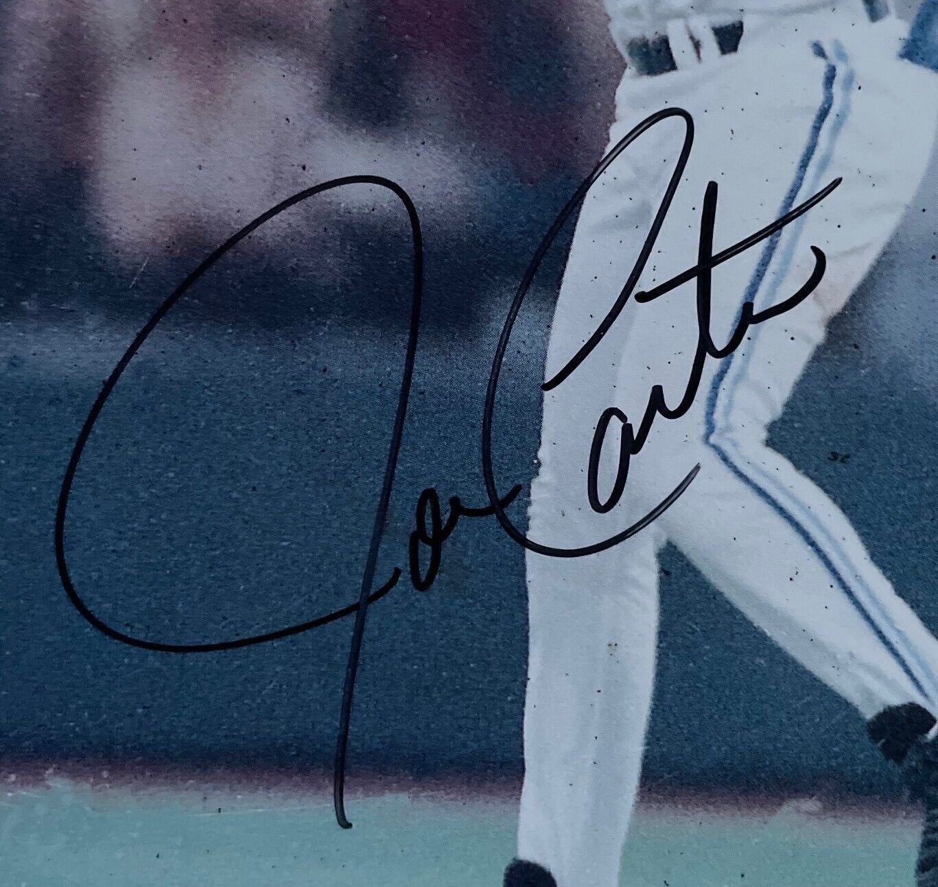 1993 Joe Carter Autographed World Series Toronto Blue Jays Program 