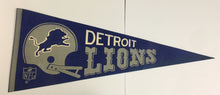 Load image into Gallery viewer, 1970 Detroit Lions NFL Football Pennant Full Size 29.5&quot; Vintage &amp; Original
