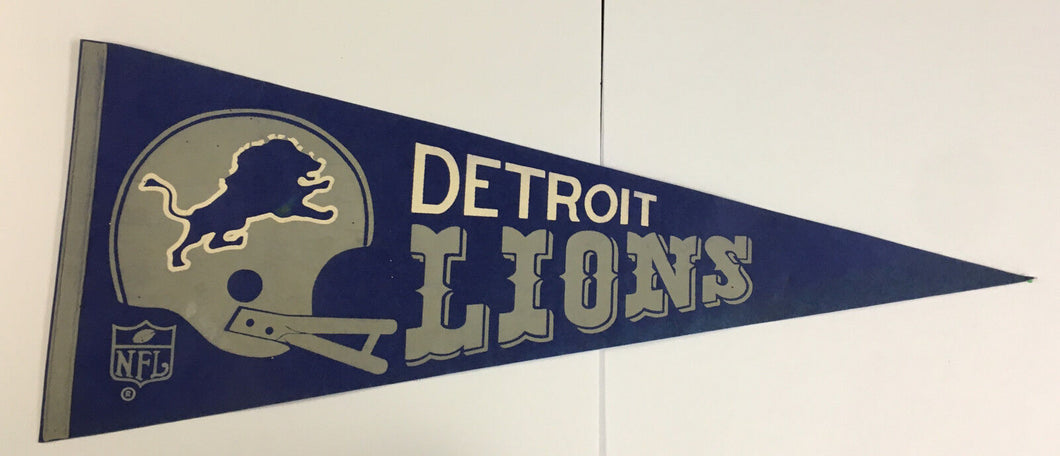 1970 Detroit Lions NFL Football Pennant Full Size 29.5