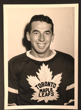 Load image into Gallery viewer, 1958 Toronto Maple Leafs Ron Stewart Turofsky Photo Vintage Hockey NHL

