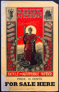 1899 Scientific American Original Advertising Poster Antique Vintage Old Rare