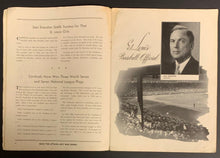 Load image into Gallery viewer, 1943 World Series Program Yankee Stadium New York vs St Louis Cardinals Vintage
