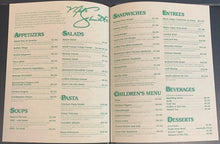 Load image into Gallery viewer, Mike Schmidt Signed Menu Autographed Mike Schmidts Restaurant Philadelphia JSA
