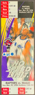 1998 SkyDome Toronto Raptors v Magic NBA Basketball Ticket Penny Hardaway
