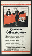 1920s Goodrich Silvertowns Tires Advertising Blotter Old Cars Vintage Motors Oil