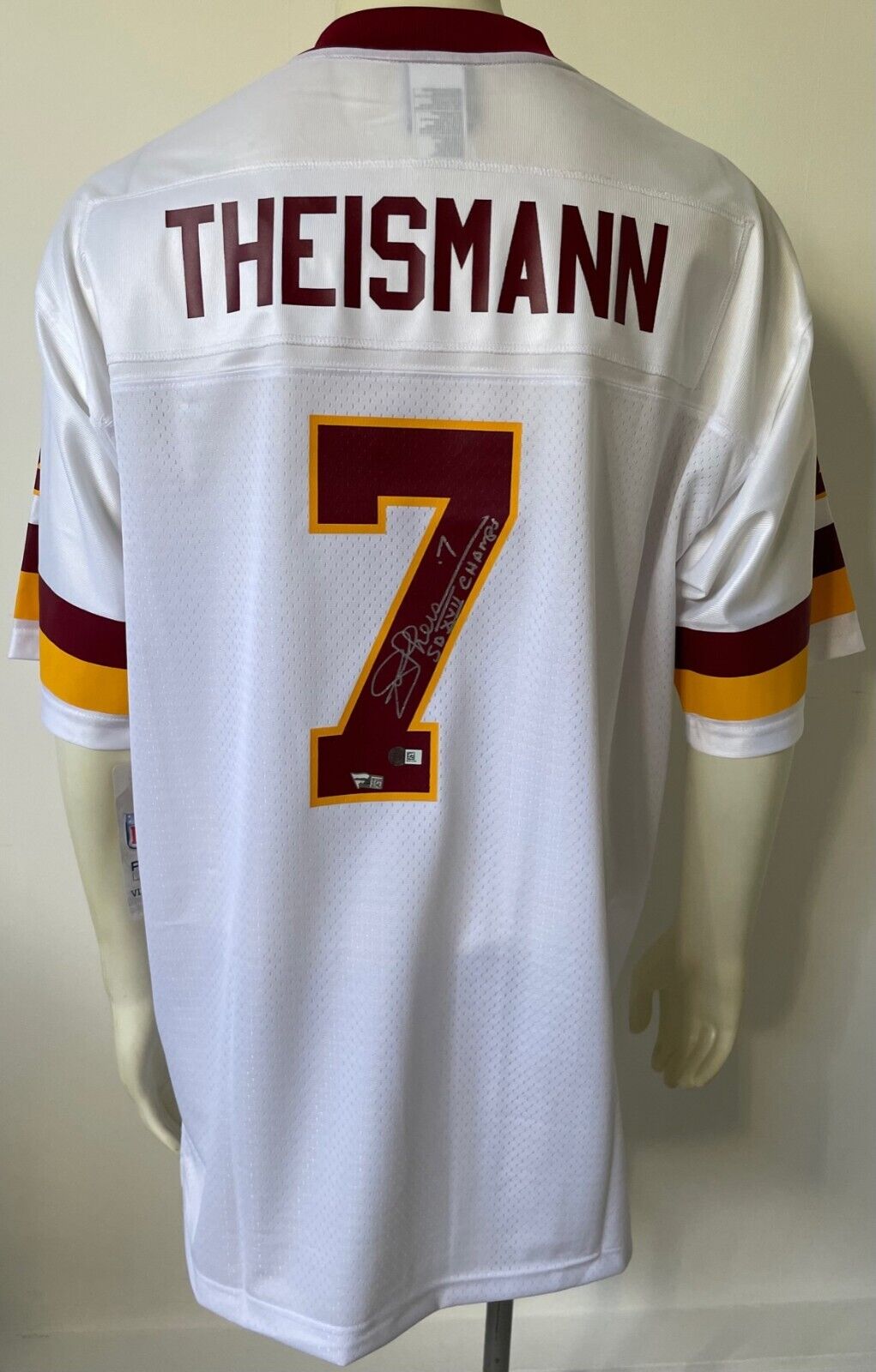 Joe Theismann Autographed Signed Washington Redskins NFL Vintage Jerse Glory Days Sports