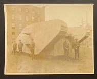 1917 British Tank Vintage Type 1 Original Press Photo Engine Of War Debut Canada