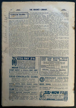 Load image into Gallery viewer, 1926 UK The Magnet MAGAZINE and Die Cut Insert Cricket Player Rare Vtg AD
