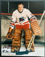 Vintage Signed WHA Toronto Toros Goaltender Les BInkley Autographed Photograph