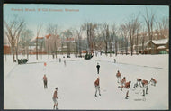 1910 Vintage Canada Winter Sports Postcard Hockey McGill University