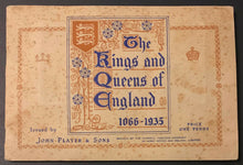 Load image into Gallery viewer, 1930's John Players Tobacco Cards For Kings And Queens Of England 50 Cards
