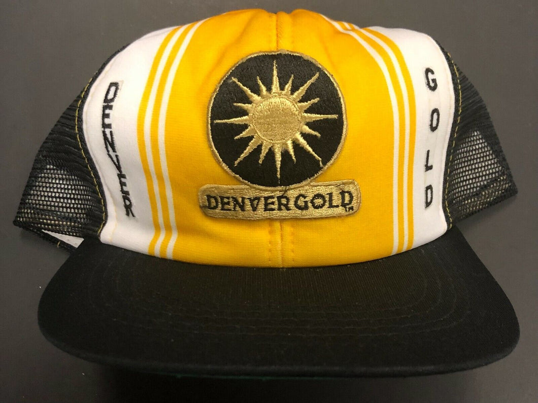 1980s Vintage USFL Denver Gold Football Snapback Hat