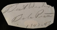 Vintage Babe Pratt Cut Autograph Signed 1947-48 NHL Hockey JSA Authenticated
