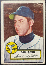 Load image into Gallery viewer, 1952 Topps Baseball #304 Sam Dente MLB Card Chicago White Sox 5th Series
