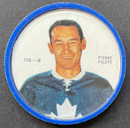 1968-69 Shirriff Salada Hockey Coin Pierre Pilote TOR-18 NHL SP Maple Leafs