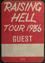 Load image into Gallery viewer, 1986 Run DMC Raising Hell Tour Guest Backstage Pass Vintage Music iCert Rap Rock
