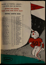 Load image into Gallery viewer, 1963 CFL Football Program Montreal Alouettes Hamilton Tiger Cats Molson Stadium
