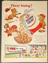 Load image into Gallery viewer, 1955 Post Sugar Crisp Cereal Baseball Patches Advertisement VTG MLB Ted Williams
