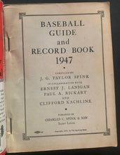 Load image into Gallery viewer, 1947+1948 Sporting News Baseball Official Guide Book MLB Vintage JG Taylor Spink
