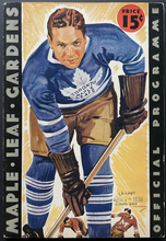Load image into Gallery viewer, 1938 Stanley Cup Finals Program Game 2 NHL Hockey Toronto Maple Leafs vs Chicago
