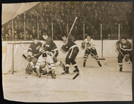 1950 Autographed x7 Detroit Red Wings Original Type 1 Photograph Signed Olympia