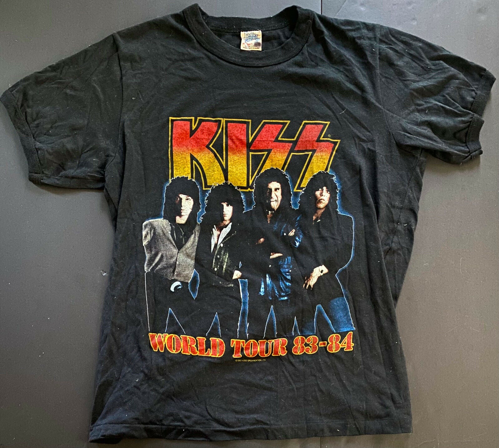 Kiss World Tour 1983 84 Concert T Shirt Vtg Original Vintage Rock Musi Glory Days Sports