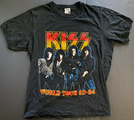 Kiss World Tour 1983/84 Concert T-Shirt Vtg Original Vintage Rock Music Shirt