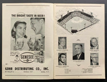 Load image into Gallery viewer, 1958 International League Program Miami Marlins vs Buffalo Bisons Satchel Paige
