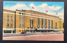 Load image into Gallery viewer, 1940&#39;s Maple Leaf Gardens Toronto Maple Leafs NHL Hockey Postcard Postmarked
