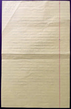 Load image into Gallery viewer, Seinfeld Sitcom Monologue Hand Written Jerry Seinfeld Original Script JSA LOA
