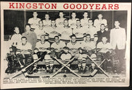 Vtg 1953 NHL Oldtimers Hockey Program Kingston Goodyears Charlie Conacher
