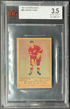 Load image into Gallery viewer, 1951-52 Parkhurst #66 Gordie Howe NHL Hockey RC Card Detroit Red Wings BVG 3.5
