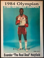 Load image into Gallery viewer, Evander Holyfield 1984 Olympian Poster 2 Time Heavyweight Champion Boxing
