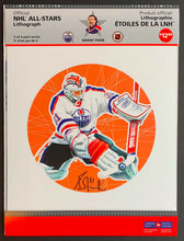 Load image into Gallery viewer, 2005 Canada Post NHL All Stars Lithograph &amp; Stamp Set Signed By Grant Fuhr
