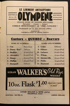 Load image into Gallery viewer, 1935 Ligue Canado-Americaine Montreal Canadiens Quebec Beavers Rare Vtg Program
