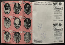 Load image into Gallery viewer, 1994 NHL Old Timers Program Signed x14 Shack Richard ++ Autographed Vtg Hockey
