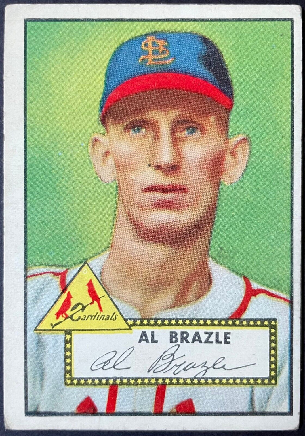 1952 Topps Baseball Al Brazle #228 St. Louis Cardinals MLB Card Vintage