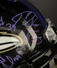 Load image into Gallery viewer, 2019/20 Baltimore Ravens Team Signed x23 Riddell Helmet Beckett Jackson Harbaugh
