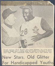 Load image into Gallery viewer, 1962 Jackie Robinson Autographed Program Toronto International League Baseball
