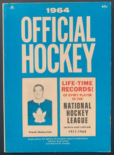 Load image into Gallery viewer, 1964 Official NHL Hockey Guide Gordie Howe Frank Mahovlich Vintage Complete
