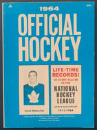 1964 Official NHL Hockey Guide Gordie Howe Frank Mahovlich Vintage Complete