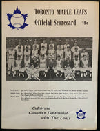 1967 MiLB Baseball Scorecard Toronto Maple Leafs Buffalo Bisons Johnny Bench