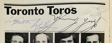 Load image into Gallery viewer, 1973 Toronto Toros 2nd WHA Hockey Game Program + Ticket Autographed Signed v NY
