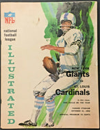 1965 Yankee Stadium NFL Football Program New York Giants vs St. Louis Cardinals